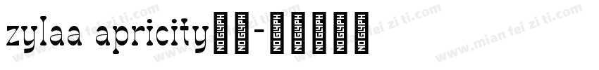 zylaa apricity字体字体转换